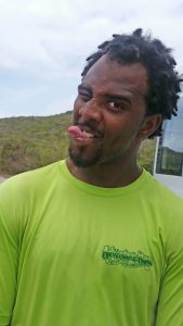 Meet Deniso, our hiking guide on St. Maarten. We didn't drive him crazy. We found him this way.